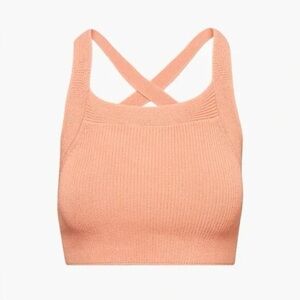 ARITZIA - Cayenne Peach Knit Crop Top
